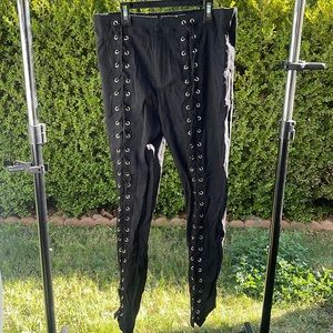 Fashion Nova black tie up pants